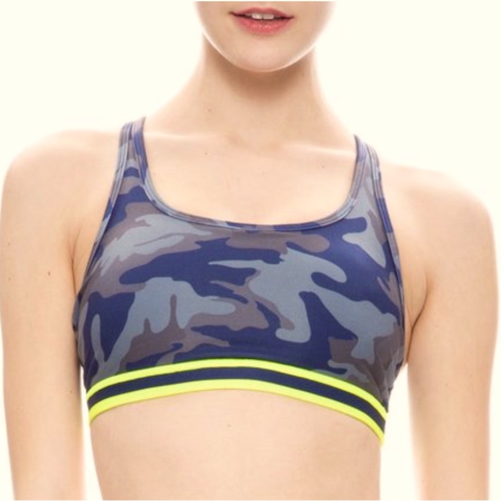 Wear It To Heart (WITH) Strappy Bra Slate Camo L New with tags